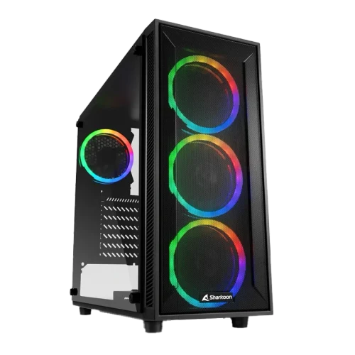 Компьютер ATOL PC1170MP - Gaming ARGB#16 v5 / AMD Ryzen 5 / 16GB / 512GB SSD / RX580 / Black