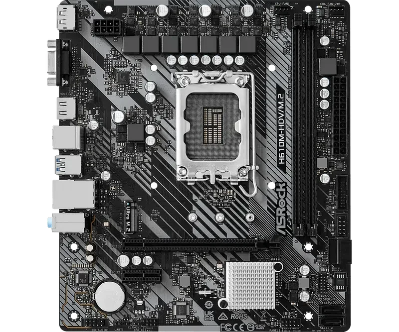 Placă de bază ASRock H610M-HDV/M.2 R2.0 LGA1700 Micro-ATX 2
