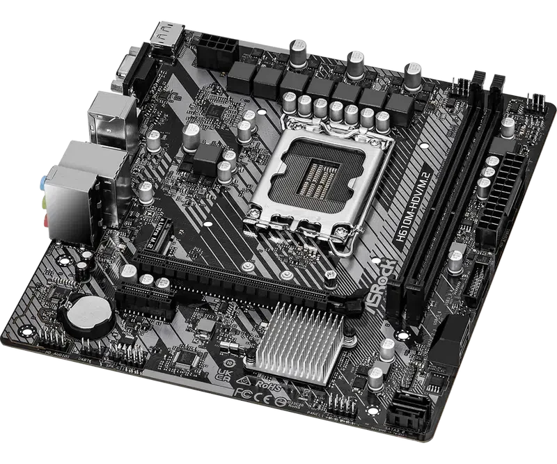 Placă de bază ASRock H610M-HDV/M.2 R2.0 LGA1700 Micro-ATX 4