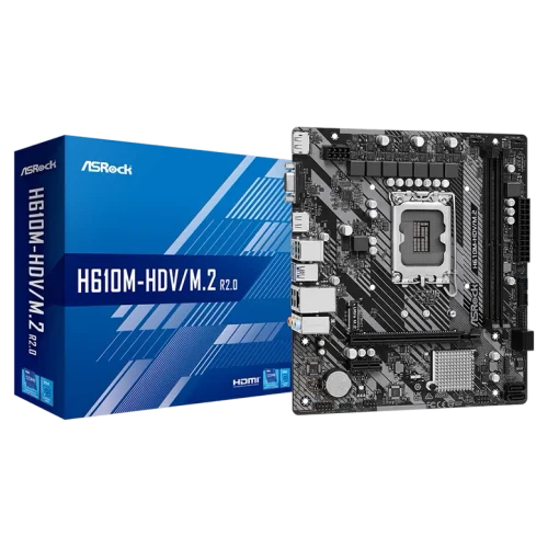Placă de bază ASRock H610M-HDV/M.2 R2.0 LGA1700 Micro-ATX