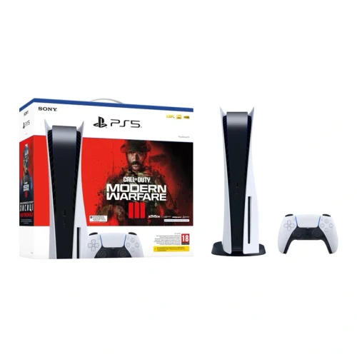 new SONY PS5, Ultra HD Blu-ray disc, 825GB, White, (Call of Duty: Modern Warfare III)