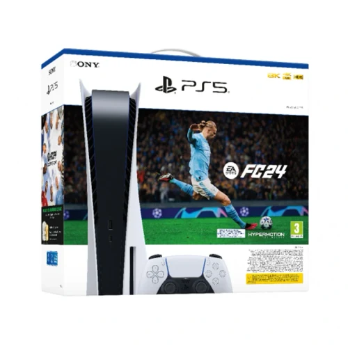 new SONY PS5, Ultra HD Blu-ray disc, 825GB, White, (EA Sports FC 24) , EU