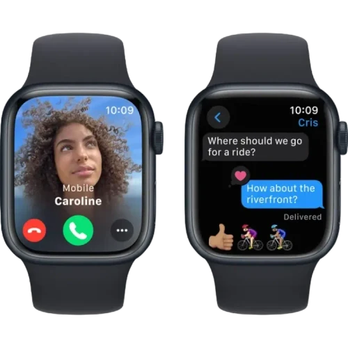 Apple Watch 9 GPS 45mm Aluminiu Midnight Silicon Midnight