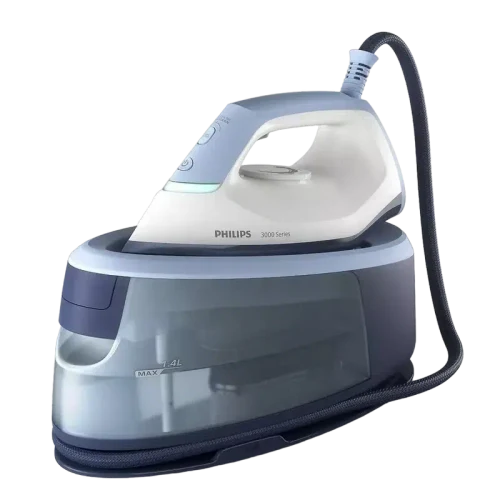 Fier de călcat cu generator de abur Philips PSG3000/20, Light Blue