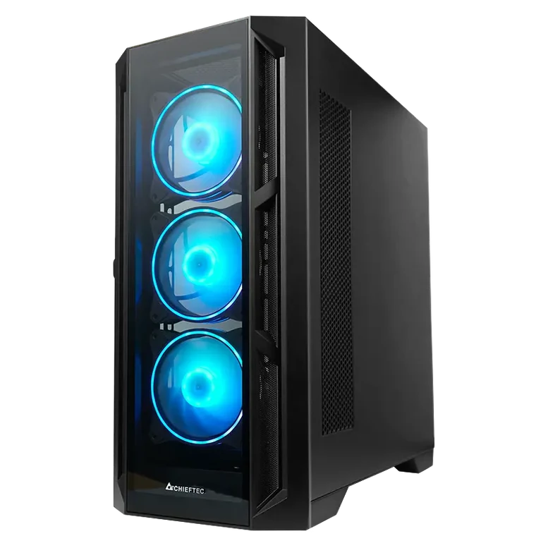 Корпус для ПК Chieftec GA-01B-TG-OP Midi-Tower, Черный 2