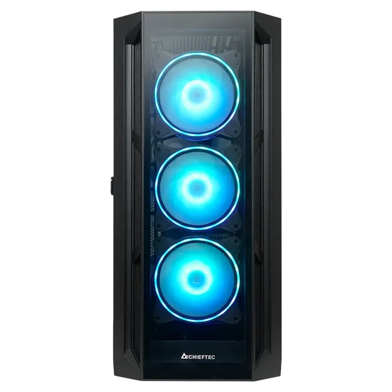 Корпус для ПК Chieftec GA-01B-TG-OP Midi-Tower, Черный 3
