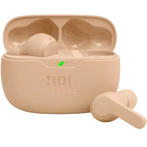 Căști JBL Wave Beam, Fără fir, Bej