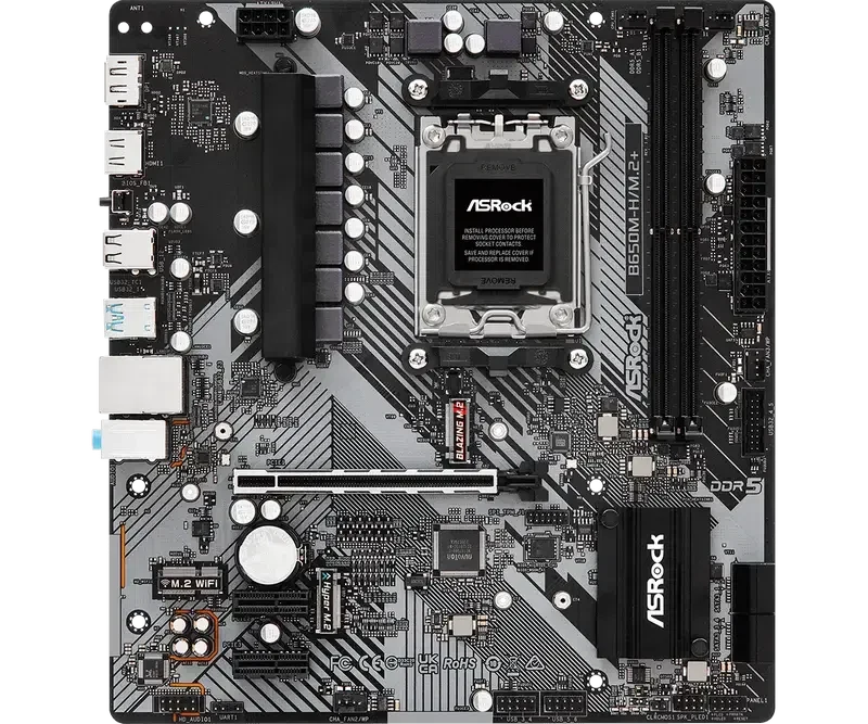 Placă de bază ASRock B650M-H/M.2+, Black 2