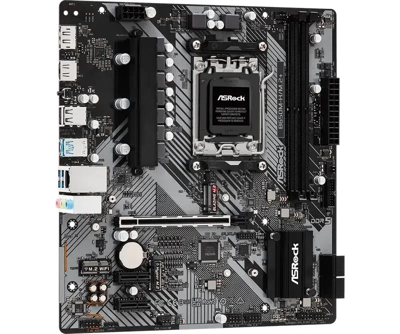 Placă de bază ASRock B650M-H/M.2+, Black 4