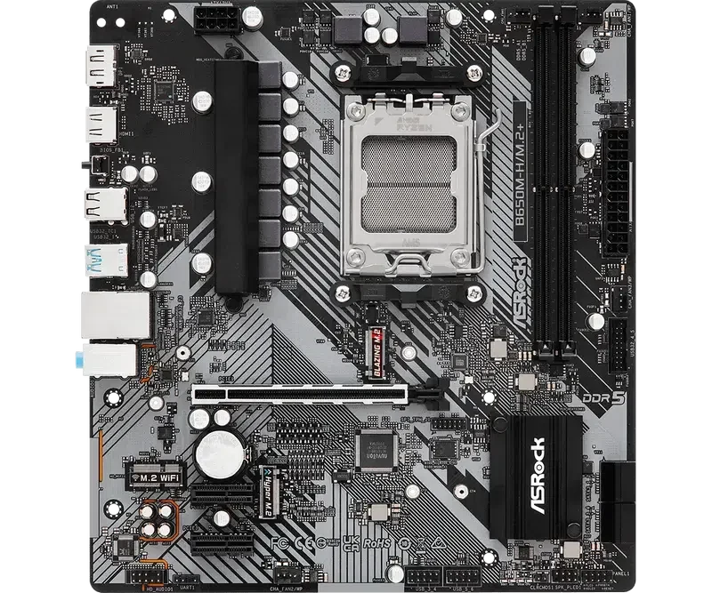 Placă de bază ASRock B650M-H/M.2+, Black 3