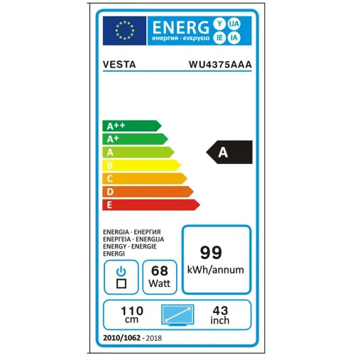 VESTA WU4375AAA+MR20GA