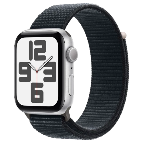 Apple Watch SE 2 (2023) 44mm Silver Aluminium Midnight Sport Loop