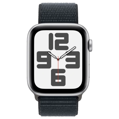 Apple Watch SE 2 (2023) 44mm Silver Aluminium Midnight Sport Loop