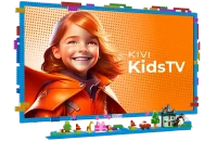 32" LED SMART Телевизор KIVI KidsTV, 1920x1080 FHD, Android TV, Синий 2
