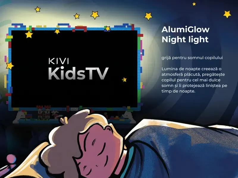 32" LED SMART Телевизор KIVI KidsTV, 1920x1080 FHD, Android TV, Синий 12