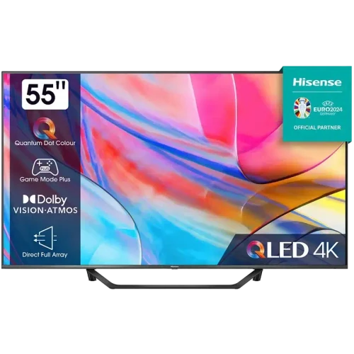 55" QLED SMART TV Hisense 55A7KQ, 3840x2160 4K UHD, VIDAA U6.0, Gri