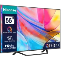 55" QLED SMART Телевизор Hisense 55A7KQ, 3840x2160 4K UHD, VIDAA U6.0, Серый 3