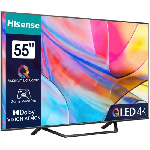 55" QLED SMART TV Hisense 55A7KQ, 3840x2160 4K UHD, VIDAA U6.0, Gri