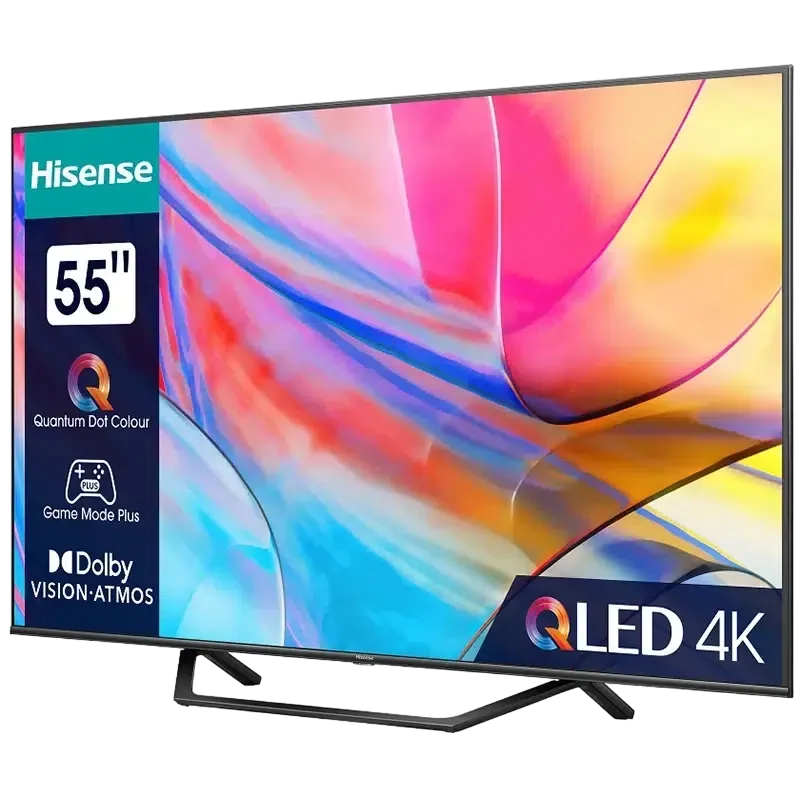 55" QLED SMART Телевизор Hisense 55A7KQ, 3840x2160 4K UHD, VIDAA U6.0, Серый 2