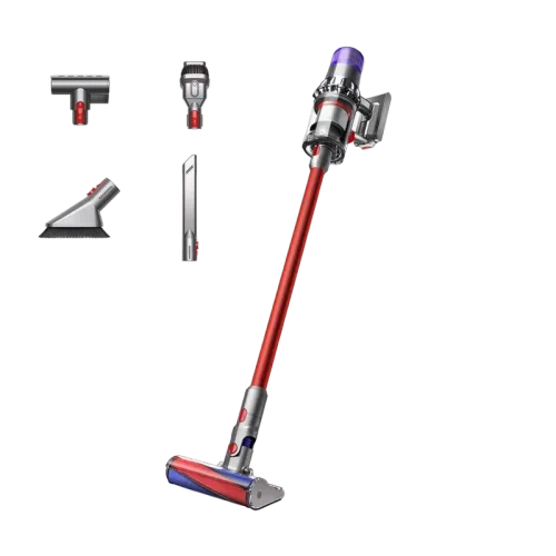 Вертикальный пылесос Dyson V11 Fluffy, Nickel/Red
