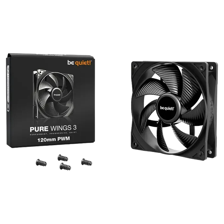Ventilator PC be quiet! Pure Wings 3 PWM, 120 mm, Negru 4