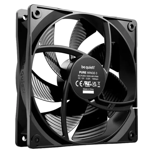 Ventilator PC be quiet! Pure Wings 3 PWM, 120 mm, Negru