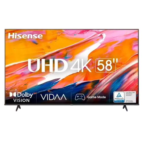 58" LED SMART TV Hisense 58A6K, 3840x2160 4K UHD, VIDAA U6.0, Negru