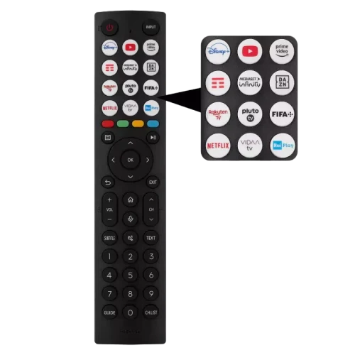 58" LED SMART TV Hisense 58A6K, 3840x2160 4K UHD, VIDAA U6.0, Negru