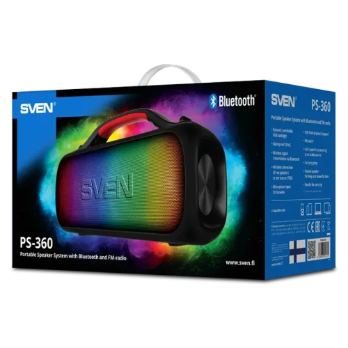 Boxă portabilă SVEN PS-360, Negru