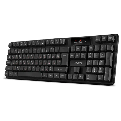 Клавиатура Sven KB-C2300W, Беспроводная, Черный