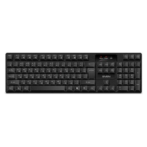 Клавиатура Sven KB-C2300W, Беспроводная, Черный