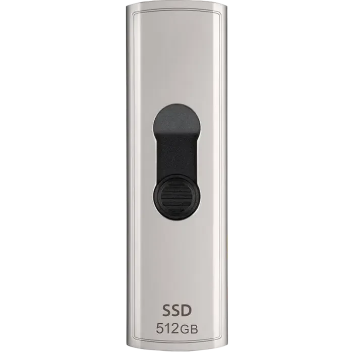 Внешний портативный SSD накопитель Transcend ESD320A, 512 GB, Серебрситый 3