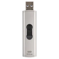 Внешний портативный SSD накопитель Transcend ESD320A, 512 GB, Серебрситый