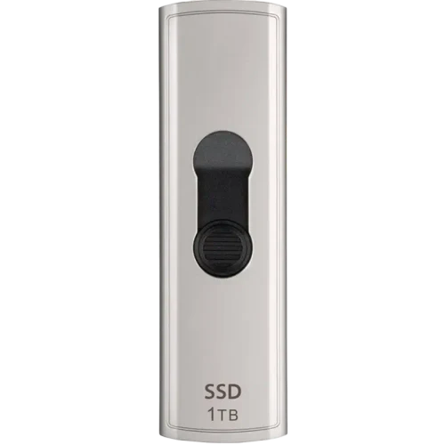 Внешний портативный SSD накопитель Transcend ESD320A, 1 ТБ, Серебристый