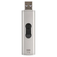 SSD portabil extern Transcend ESD320A, 1 TB, Argintiu