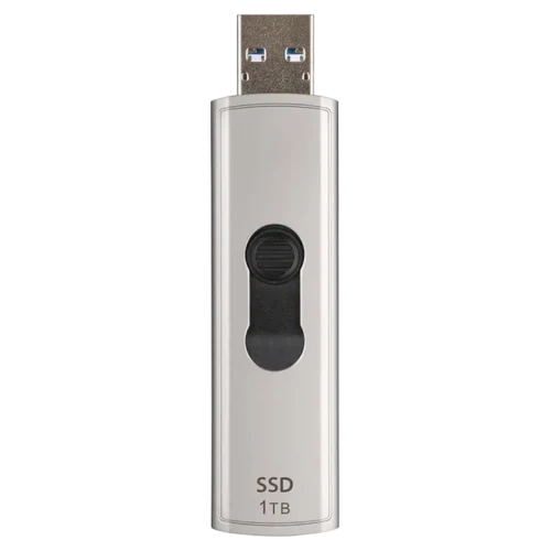 Внешний портативный SSD накопитель Transcend ESD320A, 1 ТБ, Серебристый