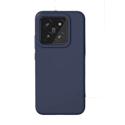 Silicon Case Premium for Xiaomi 14 Dark Blue