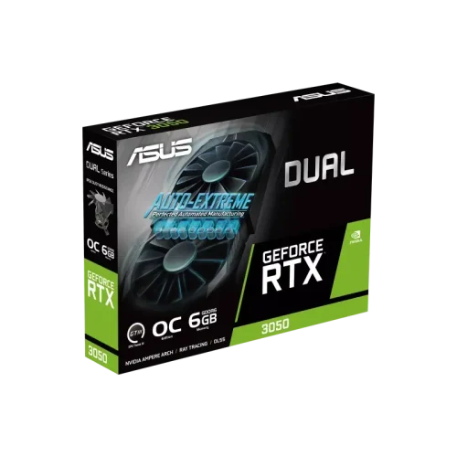 Видеокарта ASUS Dual GeForce RTX 3050 OC, Black