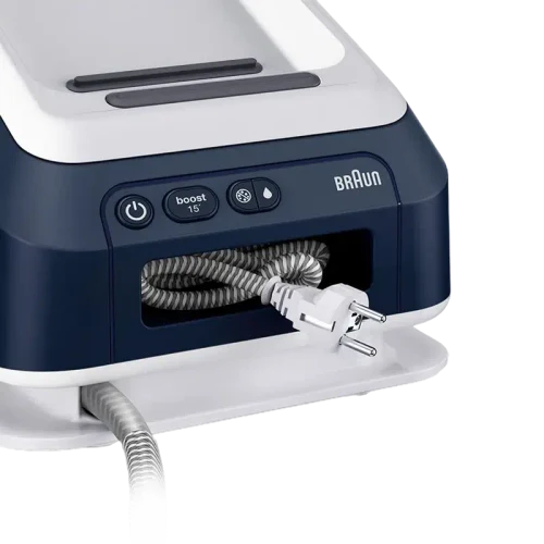 Fier de călcat cu generator de abur Braun IS7282BL, White / Blue