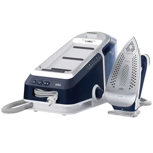 Fier de călcat cu generator de abur Braun IS7282BL, White / Blue