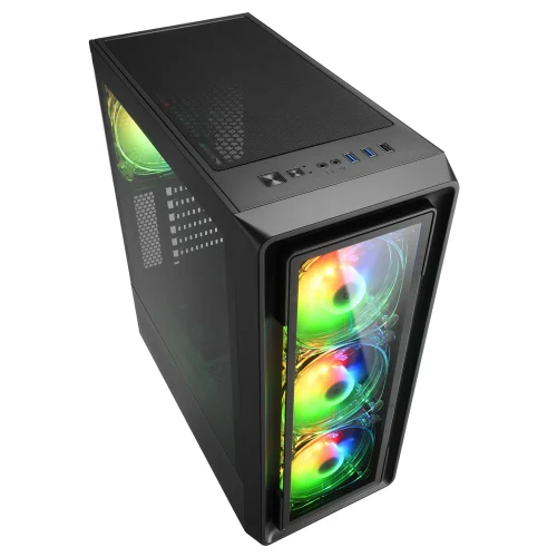 Компьютер ATOL PC1080MP - Gaming A-RGB#2.4.1 / AMD Ryzen 5 5600 / 16GB / 512GB SSD / Radeon RX 7600 / Black