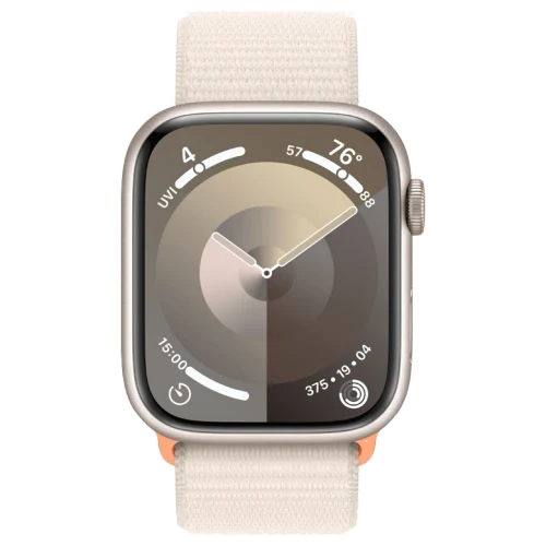 Apple Watch 9 GPS 45mm Starlight Aluminiu Starlight Sport Loop