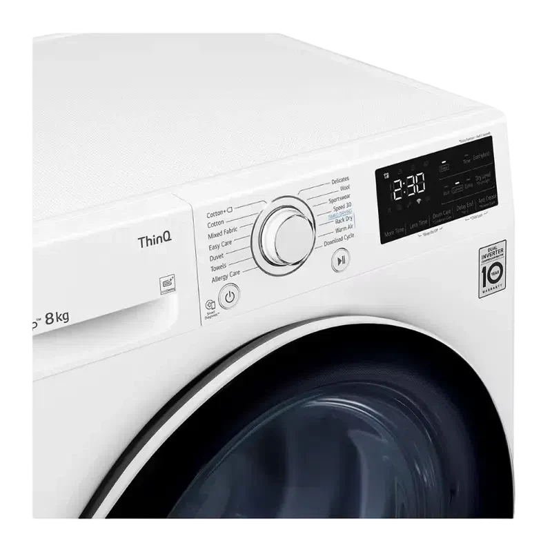 Сушильная машина LG RH80V3AV6N, White 11