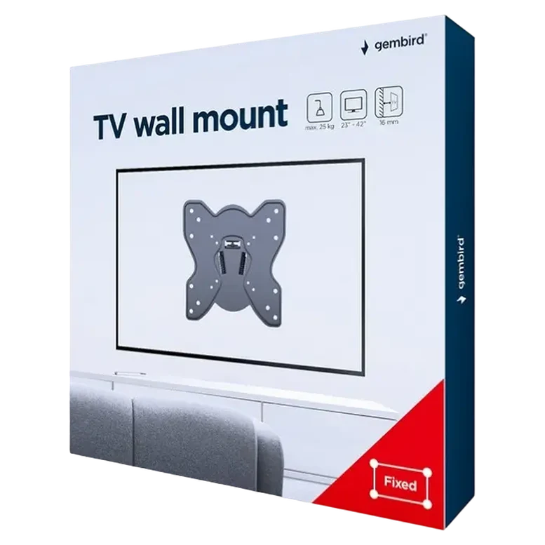 Suport pentru televizor Gembird WM-42F-03, Negru 7