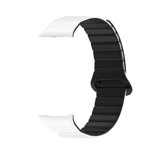 Cureluşă p/u Band 8 Pro / 9 Pro / Redmi Watch 4 Magnetic White-Black
