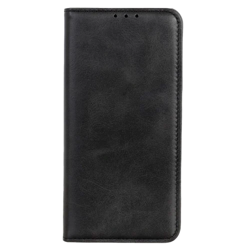 Flip case Smooth/plain leather for Xiaomi Redmi Note Black