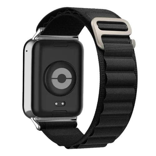Cureluşă p/u Band 8 Pro / 9 Pro / Redmi Watch 4 Nylon Black