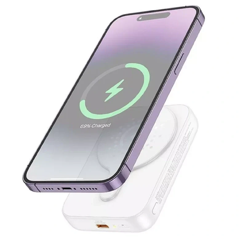 HOCO J117A Esteem PD20W magnetic power bank(10000mAh)(UN) White 3