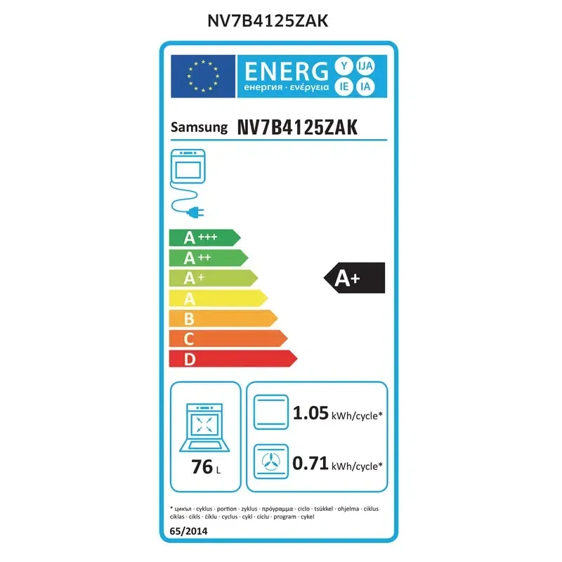 Cuptor Electric Samsung NV7B4125ZAK/WT, Black 9