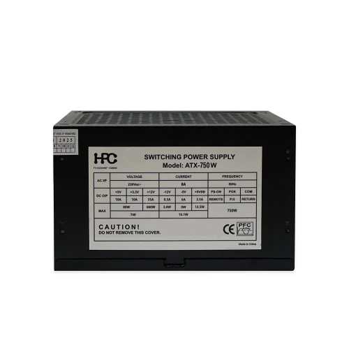 Sursă Alimentare PC HPC ATX-750W, Negru